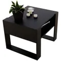 Produktbild: Mat-Haus Couchtisch, Schwarz, Holz, 65x45x53.6 cm, Wohnzimmer, Wohnzimmertische, Couchtische