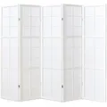Produktbild: Homestyle4u Paravent, Weiß, Holz, 220x175x2 cm, Wohnzimmer, Raumteiler & Paravents, Paravents