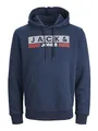 Produktbild: Jack & Jones Jjecorp Noos Logo-Kapuzenpullover für Herren, Blau (Navy Blazer Detail: Reg Fit 19), XL