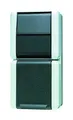 Produktbild: Jung Kombination Steckdose/Schalter Wechselschalter Aufputz grau IP44... 876W