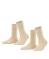 Produktbild: ESPRIT Damen Socken Uni Multipack W So Baumwolle einfarbig 2 Paar, Beige Cream 4011, 35-38