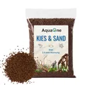 Produktbild: AquaOne Aquarium Kies Sand 5 kg I Bodengrund hell schwarz bunt fein mittel grob I Aquariumkies Premium Qualität I Quarzsand Aquariumkies Deko Aquascaping Körnung (braun 2-3mm)