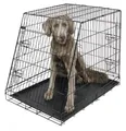 Produktbild: Kerbl Gittertransportbox klappbar schwarz 107x74x85cm Hundebox 2 Türen 81369