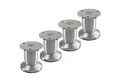 Produktbild: SO-TECH® Möbelfuß ALPHA, belastbar bis 250 kg, höhenverstellbar bis 15 mm, (4-St), Höhe 50 mm, Aluminium gebürstet