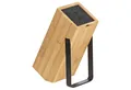 Produktbild: kela Messerblock KIRIL, ohne Messer, Braun, Schwarz, Bambus, Aufsteller aus Metall, B 10 x H 24 x T 17 cm