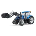 Produktbild: BRUDER Kinder Spielzeug Traktor blau New Holland T7.315 mit Frontlader / 03121