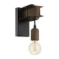 Produktbild: EGLO Wandlampe Townshend 4, 1 flammige Vintage Wandleuchte im Industrial Design, Retro Lampe aus Stahl in Rostoptik, E27 Fassung