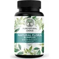 Produktbild: PURE NATURAL CHOICE | NATURAL FLORA KOMPLEX: Hochwirksame Probiotika mit 23 Bakterienstämmen und DARM Balance+®- 180 vegane Kapseln, Hergestellt ...