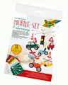Produktbild: folia 22879 - Mobile Set Fahrzeuge zum Selbermachen, mit 14 Teilen, Anleitung und Schnittmusterbogen - Komplettset zur Erstellung eines Mobiles
