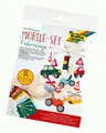 Produktbild: folia 22879 - Mobile Set Fahrzeuge zum Selbermachen, mit 14 Teilen, Anleitung un
