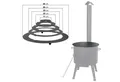 Produktbild: 4BIG.fun Feuerstelle Adapter-Ringe Eintopfofen Uchag 43 cm Utschak Topf, (Herdplatte für Feuerkessel Kasan Adaptierung Kazan), für Uchag 43,5 cm bis 47 cm