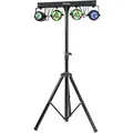 Produktbild: Ibiza - DJLIGHT60 - Lichtständer mit 2 PAR RGBB & 2 MOON FOWER RGBBBA Scheinwerfern - 4-in-1 LED Pack