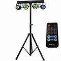 Produktbild: Ibiza DJ Light 60 Lichtstativ Light Bar DMX Strahler Moon Flower Fernbedienung