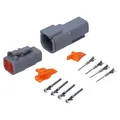 Produktbild: Kalitec KALI-1404 DEUTSCH DTM Steckverbinder Set 4 polig KFZ Stecker Motorrad