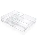 Produktbild: ® - Schubladen Organizer 6er transparent mit Antirutsch Pads für einen extra ...
