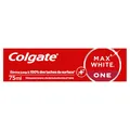 Produktbild: COLGATE Zahnpasta White 1 Tint Max White One 75 ml – entfernt bis zu 100% der Oberflächenflecken
