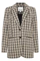 Produktbild: ICHI IHKATE Houndstooth Oversize BL Damen Blazer Jackenblazer 59% Polyester, 39% Viskose, 2% Elasthan Loose fit, Größe:S, Farbe:Doeskin Houndstooth (202751)