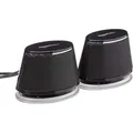Produktbild: Amazon Basics Stereo-2.0-Lautsprecher für PC oder Laptop, 3,5-mm-AUX-Eingang, USB-Stromversorgung, 1 Paire, Schwarz