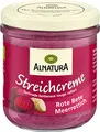 Produktbild: Alnatura Bio Streichcreme Rote Beete und Meerrettich, 180g