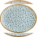 Produktbild: 2x Bonna Calif Moove Platte oval 31cm 3cm hoch Blau, Weiß, Weiß Porzellan Servierplatte Essteller Speiseteller Geschirr