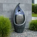 Produktbild: Moderner Gartenbrunnen +  LED Beleuchtung 83cm Zimmerbrunnen Springbrunnen BK704