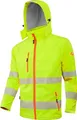Produktbild: ACE Neon Lite Warnschutz-Jacke - Softshell-Warnjacke inkl. Reflektoren und abnehmbarer Kapuze - EN ISO 20471 - Gelb - XL