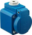 Produktbild: MENNEKES Schuko-Aufbau-Steckdose 10082 | Wandsteckdose 16A 230V | IP44 spritzwassergeschützt | Aufputz | blau