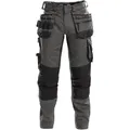 Produktbild: DASSY® Flux Multitaschen-Bundhose mit Stretch und Kniepolstertaschen - anthrazitgrau/schwarz - 46+5cm
