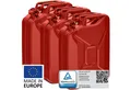 Produktbild: BW Benzinkanister Metall Kraftstoffkanister 3x 20 Liter - Rot - RAL 3000 (nach NATO Standard, Made in Europe), TÜV-geprüft und UN-Zulassung