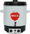 Produktbild: WECK Einkochautomat 29L Emaille Schwarz mit Ablaufhahn Uhr Entsafter Rost