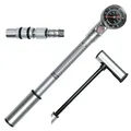 Produktbild: SKS Federgabelpumpe Dämpferpumpe Alu USP silber mit Manometer 22 bar / 315 PSI