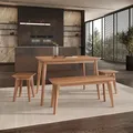 Produktbild: Krok Wood Esstisch Paris aus Massivholz (Buche, 75 x 75 x 75 cm)