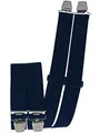Produktbild: Harrys-Collection Herren Hosenträger 4 Extra Starken Clips uni, Marine, Einheitsgröße