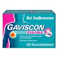 Produktbild: GAVISCON Dual Kautabletten bei Sodbrennen, 80 St. Tabletten