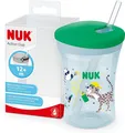 Produktbild: NUK Action Cup Trinkbecher Kinder | 230 ml | Drehdeckel mit weichem Stohhalm