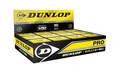 Produktbild: Dunlop Sports Squashbälle Pro doppelGelb, 12 Stück, Offizieller Turnier-Squashball, Schwarz