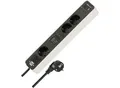 Produktbild: Brennenstuhl Ecolor Steckdosenleiste, 3-fach, USB A/C, Countdown Timer, 1,5m Kabel, 45° Anordnung, schwarz/weiß