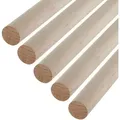 Produktbild: SO-TECH® Kleiderstange Garderobenstange Rundstab Holzstab zum Basteln Ø 30 mm Buche (Spar-Set, 5 St), Länge: 118 cm Ø 3 cm x 118 cm