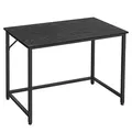 Produktbild: VASAGLE Schreibtisch schwarz rechteckig, 4-Fuß-Gestell schwarz 100,0 x 50,0 cm