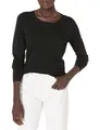 Produktbild: Amazon Essentials Damen Leichter, Langärmeliger Pullover Mit Rundhalsausschnitt (Erhältlich in Übergröße), Schwarz, XL Große Größen