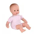 Produktbild: Götz 1320590 Muffin to Dress Mädchen Puppe - 33 cm große Babypuppe mit blauen Schlafaugen, ohne Haare mit Mütze - Weichkörper-Puppe ab 18 Monaten