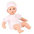 Produktbild: Götz 1320590 Muffin to Dress Mädchen Puppe - 33 cm große Babypuppe mit blauen Schlafaugen, ohne Haare mit Mütze - Weichkörper-Puppe ab 18 Monaten