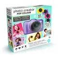 Produktbild: C Toys Digitalkamera für Kinder, Doppelobjektiv – kompakte Mini-Kamera Violett mit Selfiemodus für 8 Jahre – 32 Megapixel, LCD-Display, 20 Rahmen und 5 Filter, SD-Karte 4 GB inklusive