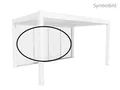 Produktbild: Biohort Glasschiebetür Klarglas Gr. 3,5 m für Pergola, verschiedene Farben, 327,5x 234,9 cm, Glaselemente aus 10 mm ESG