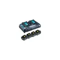 Produktbild: Makita Power Source Kit Li 18V 4x 6Ah Akkus + Doppelladegerät