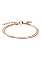 Produktbild: Purelei® Two Layers Damen Armband – verstellbares, wasserfestes Armband mit doppellagigem Schlangenketten-Design für einen stilvollen Layering-Look (Rosegold)