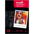 Produktbild: Inkjet Hochglänzend Fotopapier DIN A5 210 x 148 mm 200 g/m² 100 Blatt für Can...