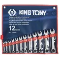 Produktbild: King TONY 1282MR Kurzringschlüssel-Set mit Nylonbeutel, 8 mm - 19 mm, 12-teilig (19 mm, 12 mm, 14 mm, 16 mm, 10 mm, 18 mm, 17 mm, 11 mm, 15 mm, 8 mm, 9 mm, 13 mm) (24363153)