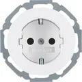 Produktbild: Berker SCHUKO-Steckdose pows/gl 47552089 - Weiß
