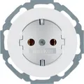 Produktbild: Berker 47552089 Steckdose SCHUKO mit erhöhtem Berührungsschutz, Serie R.Classic, polarweiß glänzend